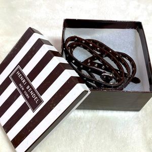 Henri Bendel Leather Wrap Bracelet
